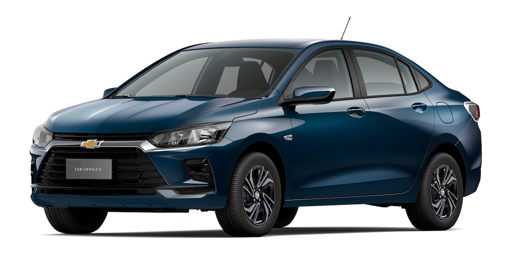 Chevrolet Onix Plus MT cor Azul Boreal